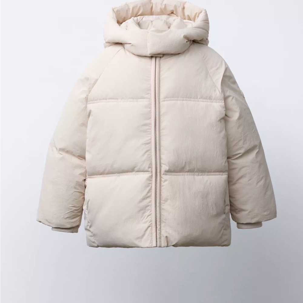 Zara Kids Beige Puffer Jacket